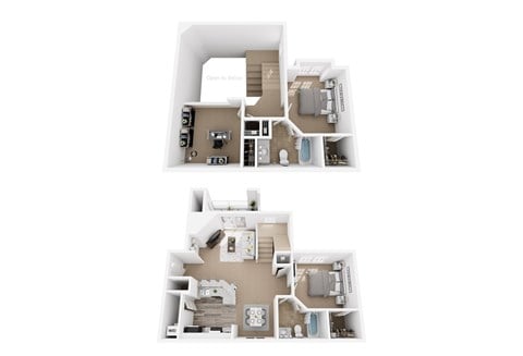 Floor plan for 3 beds, 2 baths, 1410 sqft